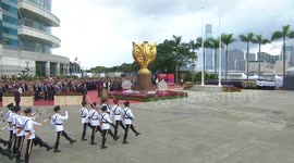 Flag-raising ceremony, reception held to mark 27th anniversary of Hong Kong's return to motherland