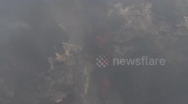 Mount Etna Summit Crater erupting