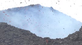 Italy's Mount Etna erupts