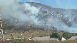 US: Sierra Fire Erupts In Fontana, California, Burning 400 Acres 2