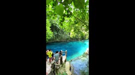 See this incredible 'enchanted' blue lagoon hidden in jungle in the Philippines