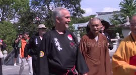 American martial arts practitioners visit Southern Shaolin Temple in China's Putian