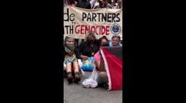 Pro-Palestine protesters block Toronto Pride March route amid ongoing Gaza conflict