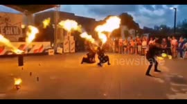Fire show mishap in Lyubertsy leaves artist hospitalized with skin burns