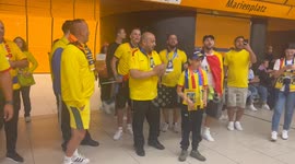 Romania fans belt out cheers in Germany ahead of Euro 2024 clash with Netherlands