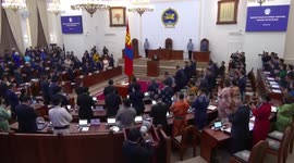 Mongolia's newly elected legislators take oath