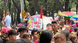 Mexico's capital celebrated the LGBT+ Pride Parade on Sunday
