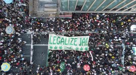 Last march in favour of marijuana use in Brazil before decriminalisation by the Supreme Court