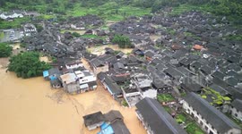 Drone helps resume disrupted communication in disaster-hit villages in China's Hunan