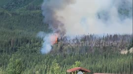 Riley fire burns near Denali Park entrance