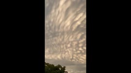 Sky spectacle: mammatus clouds over Long Island
