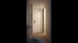 Hotel Worker Caught on Cam Sniffing Guest's Panties