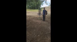 Prairie Dog Becomes Disc Golf Cheerleader