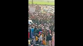Hathras stampede incident --- video has emerges which shows moment before the stampede incident happened .