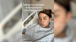 Boyfriend's useless hospital bag for pregnant partner - with a whistle and hair gel
