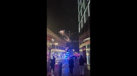 Turkish fans celebrate Euro 2024 victory with fireworks in Berlin