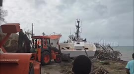 Aftermath of Hurricane Beryl which destroyed