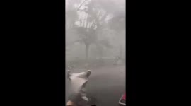 Fierce storm smashes into China with driving wind and rain