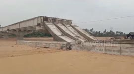 Under construction bridge collapses for 2nd time in 3 months in Telegana,South India