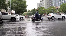 China: Rainstorm Hit Fuyang