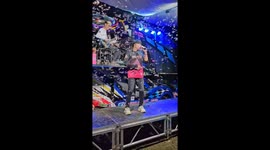 Singer battles through swarm of flying termites swarming the stage