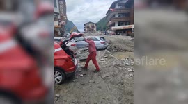 Aftermath of deadly floods in tourist hiking hotspot - which killed seven