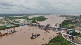China: Qinjiang Bridge Construction in Qinzhou