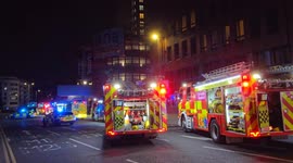 Emergency Services attend Fire at YMCA high rise in Watford Town Hertfordshire