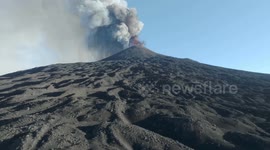 Incredible scenes show Europe’s tallest active volcano erupting