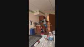 Boy Says 'Hey Baby' To New Brother