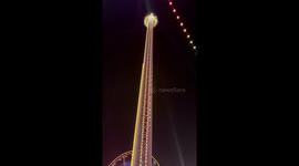 Fall tower ride experience