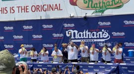 Eric “Badlands” Booker Sets New World Record in Nathan’s Famous Lemonade Chug Contest