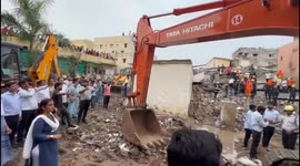 One dead, 15 injured, many trapped as six-storey residential building collapses in Surat