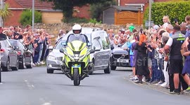 1000's of Rugby League fans turn out to say good bye to Rob Burrow CBE in West Yorkshire,UK