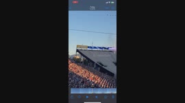 4th of July celebration sends rouge firework into audience at stadium of fire Provo Utah USA Cipped and Slowed Video