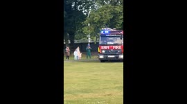 A car was set on fire in Mayesbrook Park Dagenham East London