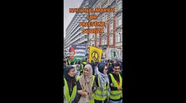 National March for Palestine in Central London