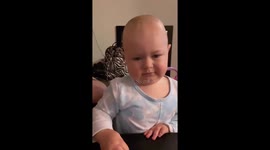 13-Month-Old Learning Her Face