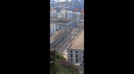 Puerto y bahía de Valparaíso. Chile.