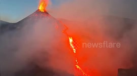 Mount Etna eruption sparks lava flows in Italy