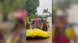 SDRF undertakes continuous rescue operation for stranded by floods in northern India