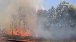 USA: Brush Fire in Santa Clarita