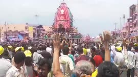 Thousands of devotees flock to eastern India for the second day of Lord Jagannath's Rath Yatra