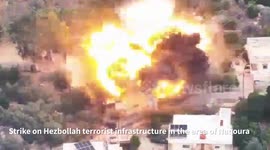 Palestine: Footage of Hezbollah firing anti-tank missiles from a civilian area in southern Lebanon