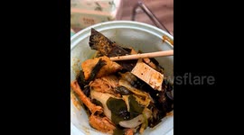 Chinese woman shocked after finding rusty knife blade in takeaway