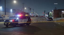 USA: Willowbrook LAPD Officers Grazed by Bullet During Shootout