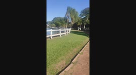PARQUE CON LAGUNA ARTIFICIAL, LUGAR TRANKILO PARA PASAR EN FAMILIA. UBICADO EN LA CIUDAD DE PEDRO JUAN CABALLERO, PARAGUAY.