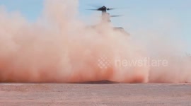 Australia: B-Roll: MRF-D 24.3: Marines rehearse loading, offloading from MV-22B Ospreys