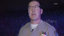 USA: 2 Horses Killed 1 Saved in Freeway Crash CHP Sergeant Incident Briefing On Camera Part 2