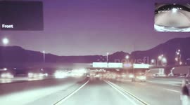 USA: Dash Cam of 2 Horses Walking on 5 Freeway Before Struck in Sylmar